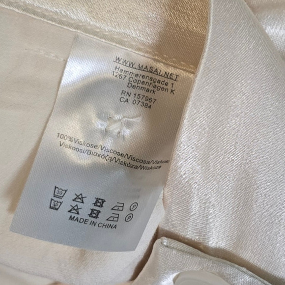 Nwt Masai Perinua Trousers satin casual pants extra small xs - Picture 7 of 9